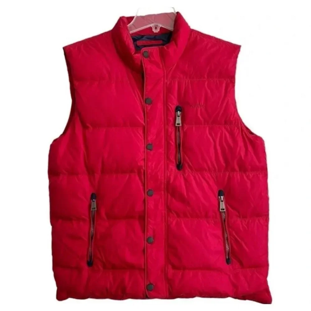 NWOT Orvis Essex Duck Down Bright Red Duck Down Puffer Vest Men's Medium